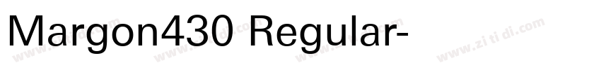 Margon430 Regular字体转换